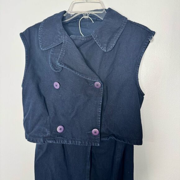 Vintage Sostanza denim set top size small and bottom size 8 - Picture 4 of 11